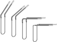 L bent MoSi2 heating elements