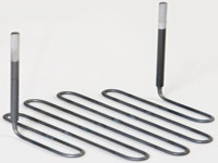 Multi-shank molybdenum disilicide heating element